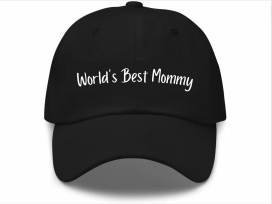 Black "World's Best Mom" Cap